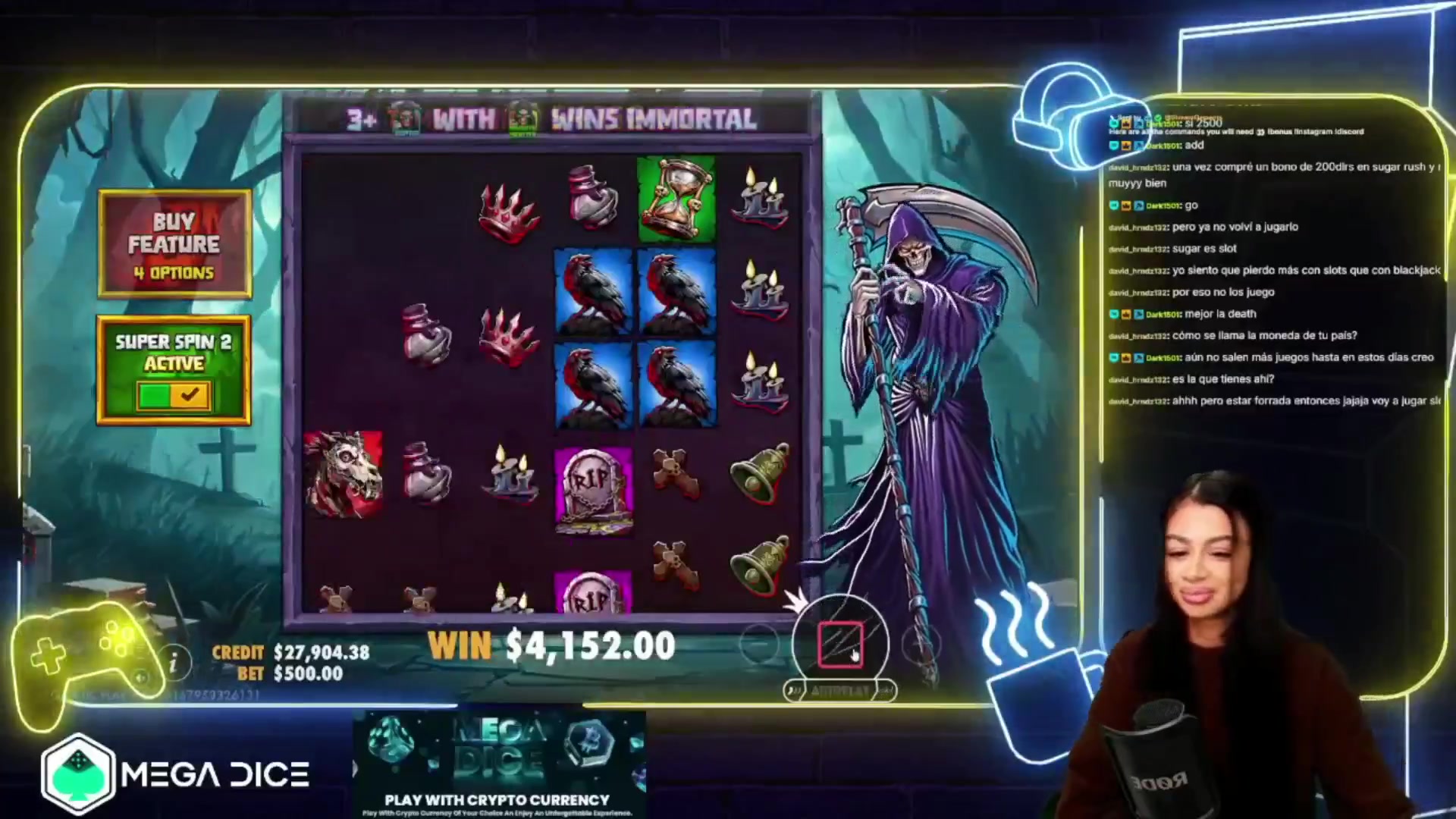 Death Dominion: $5,740.00 win (11.48x)
