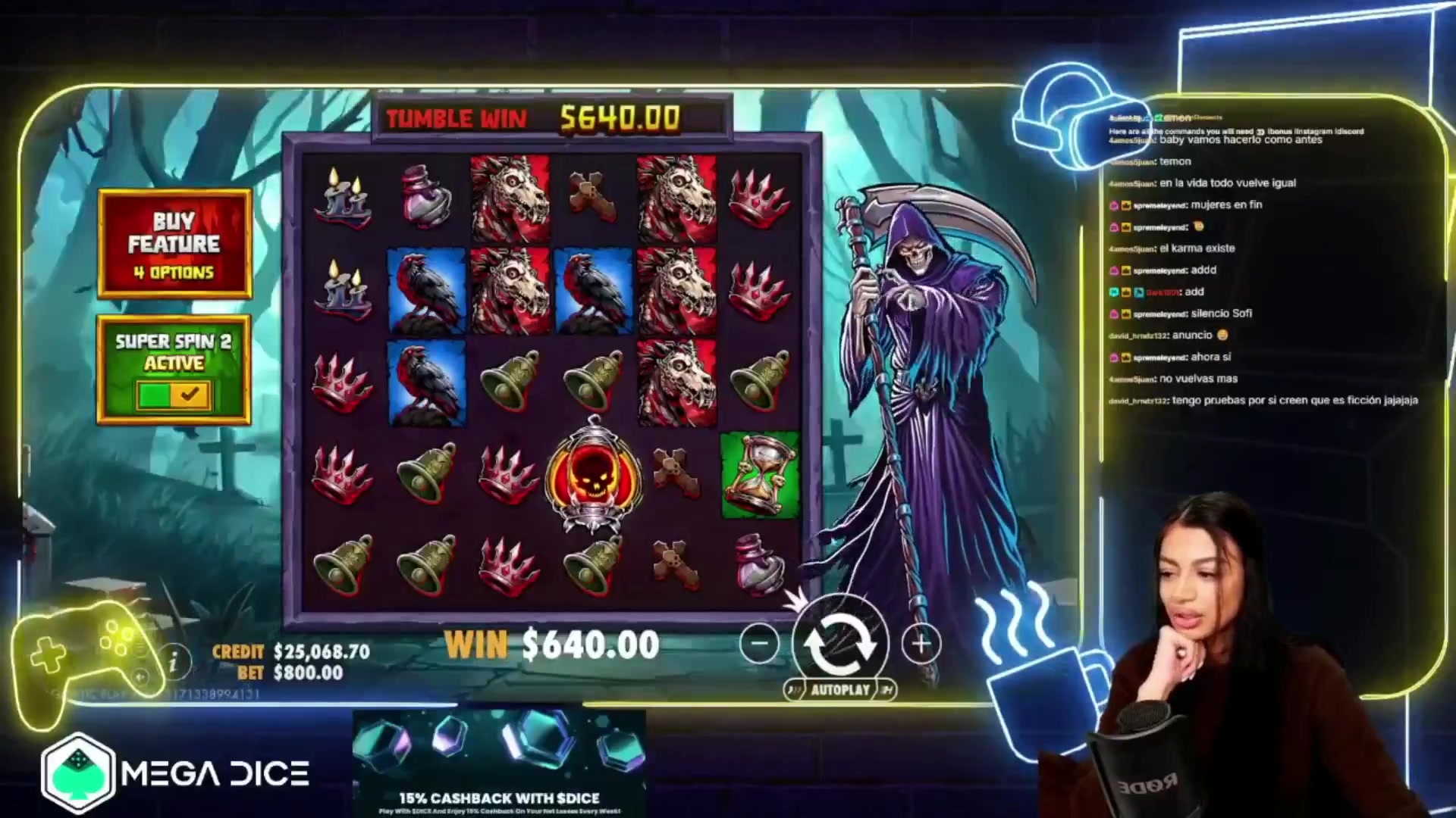 Death Dominion: $6,624.00 win (8.28x)