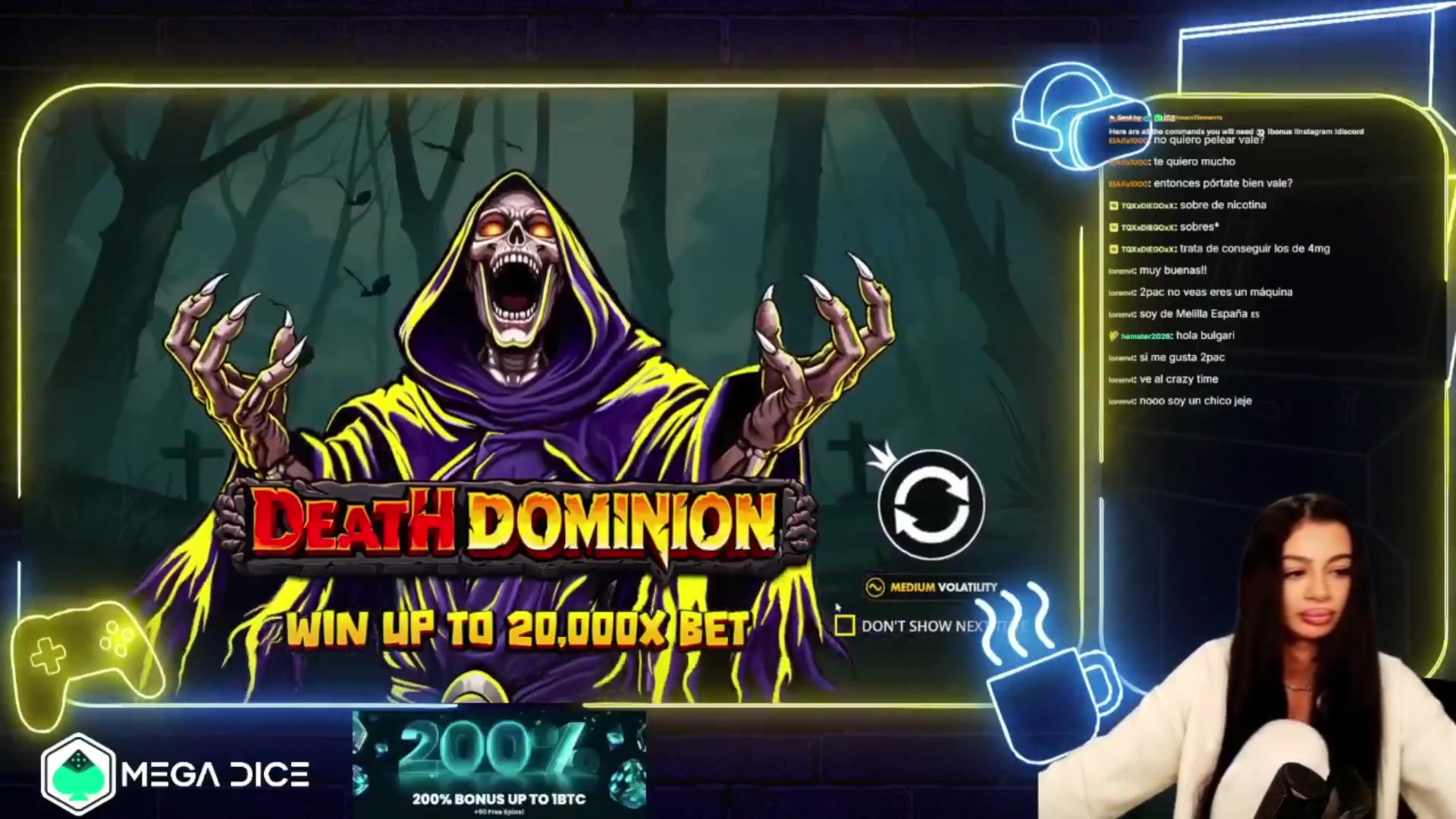 Death Dominion: $1,742.40 win (8.71x)