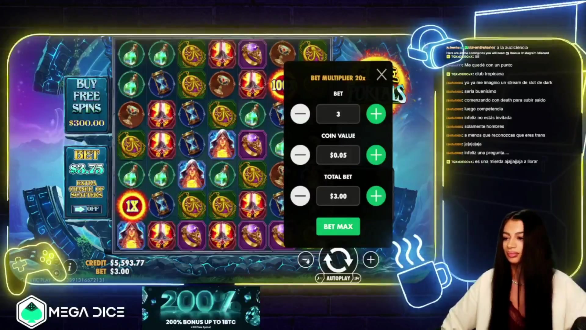 Fire Portals: $1,955.70 win (6.52x)