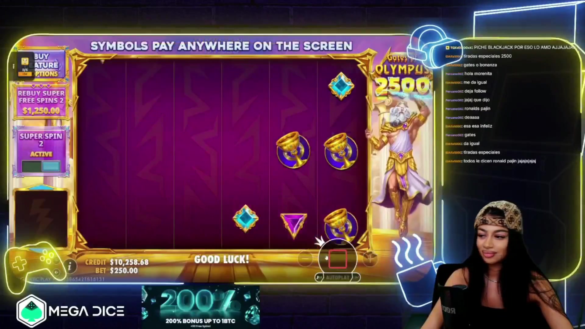 Gates of Olympus 2500: $2,485.00 win (7.1x)