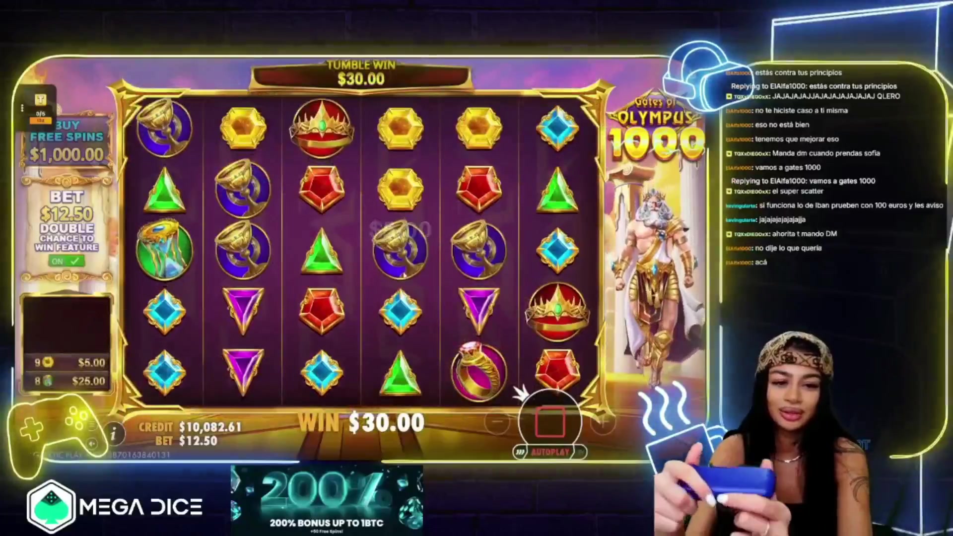 Gates of Olympus 1000: $716.00 win (57.28x)