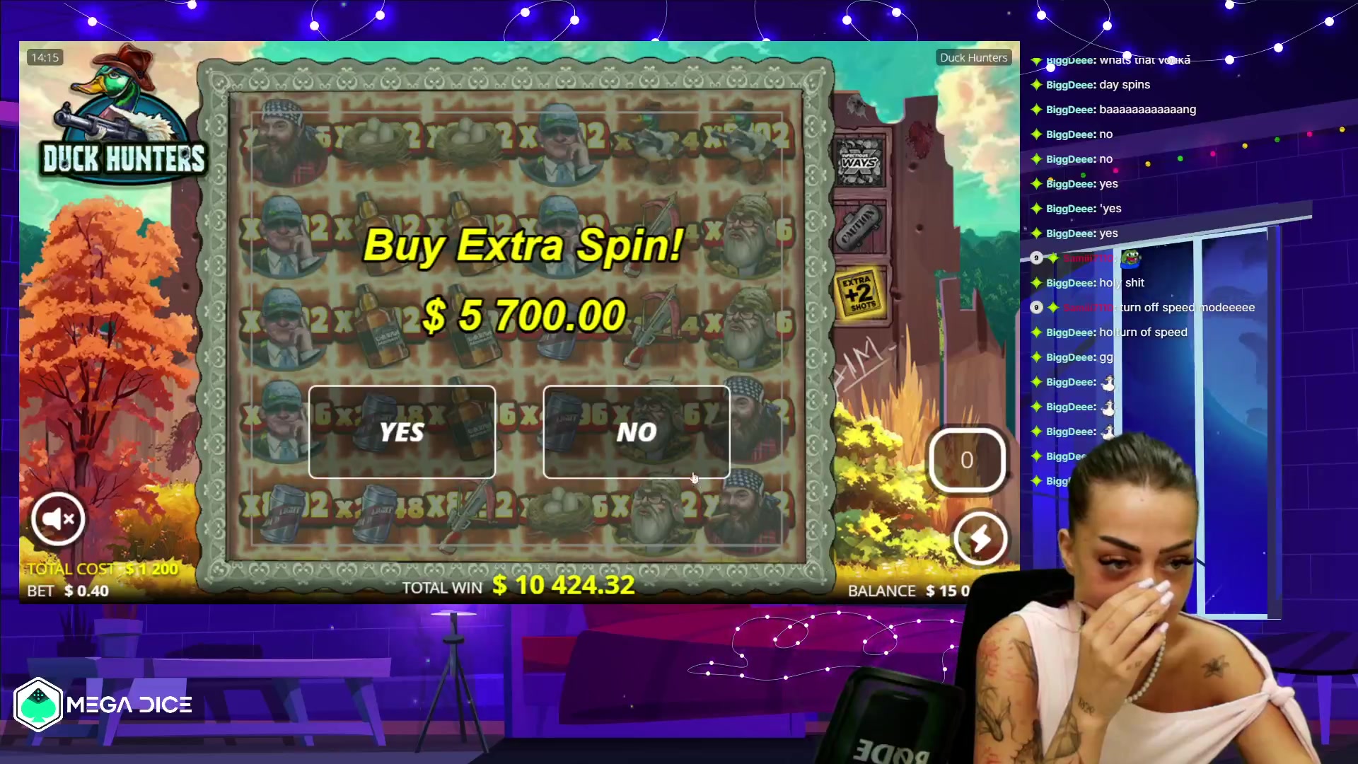 Duck Hunters: $10,424.32 win (8.69x)