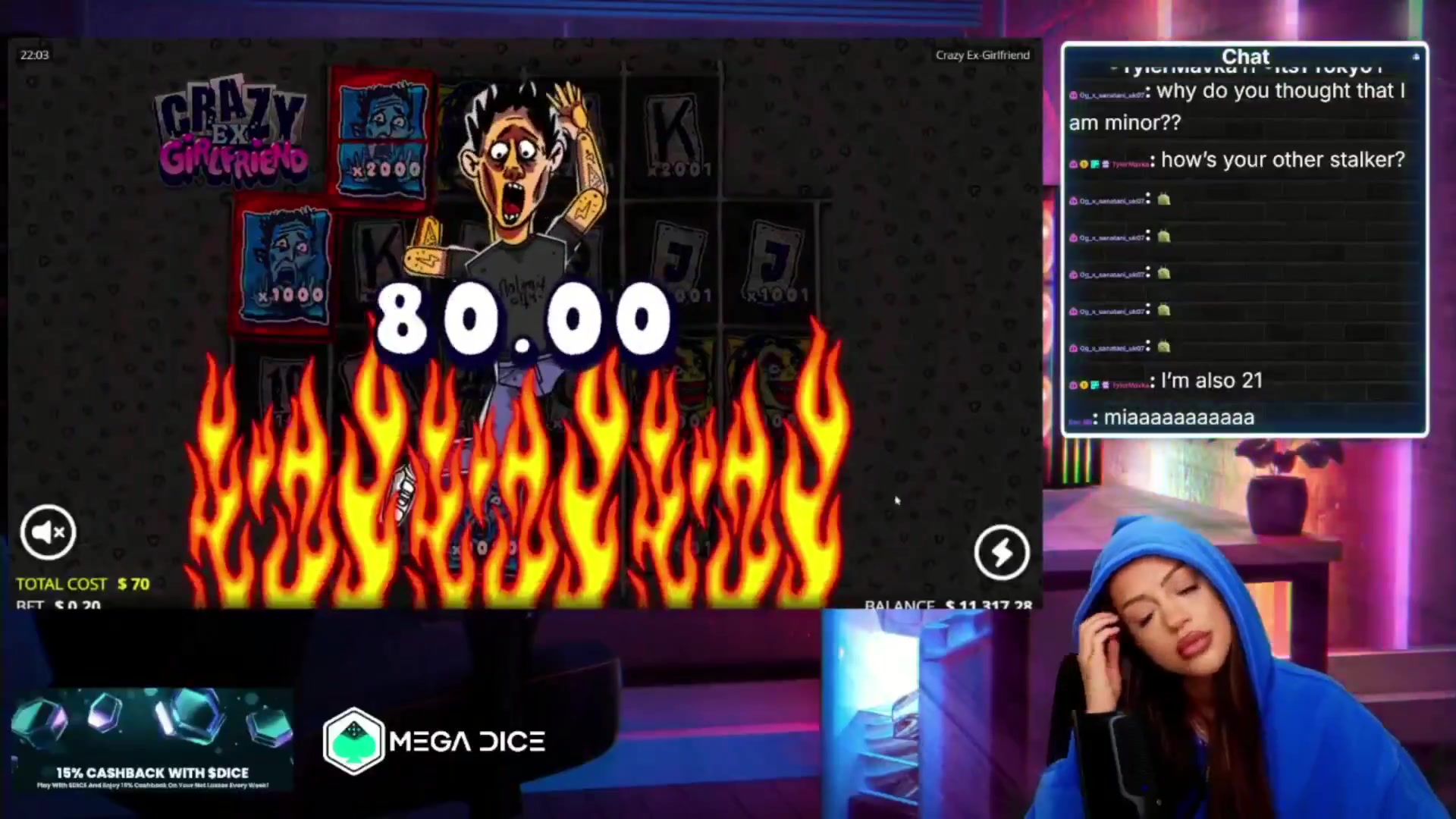 Crazy Ex-Girlfriend: $1,999.80 win (28.57x)
