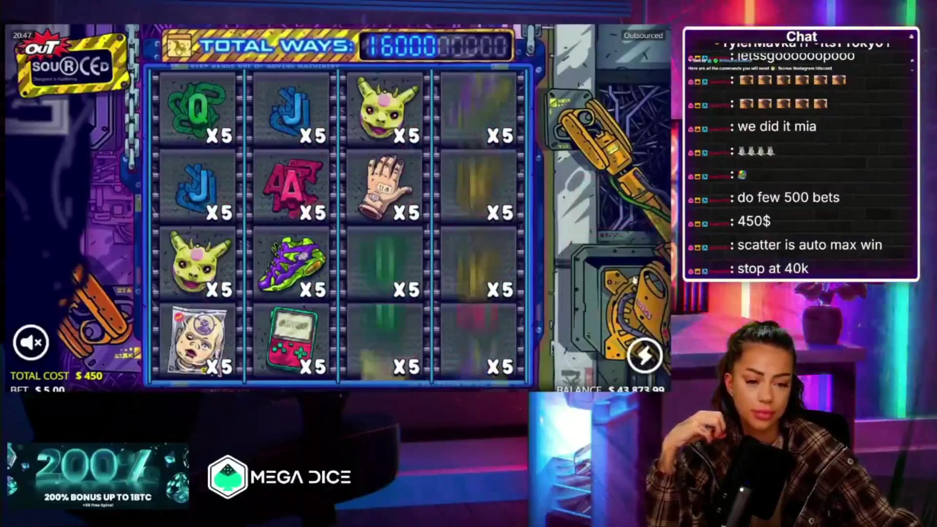 Outsourced: $5,151.00 win (11.45x)