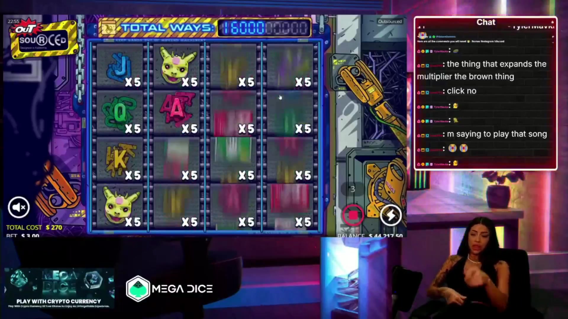 Outsourced: $2,090.70 win (7.74x)