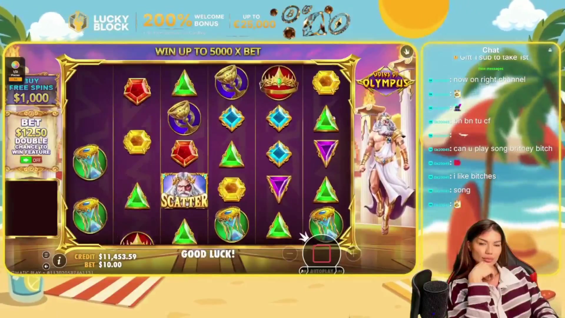 Gates of Olympus: $621.50 win (62.15x)