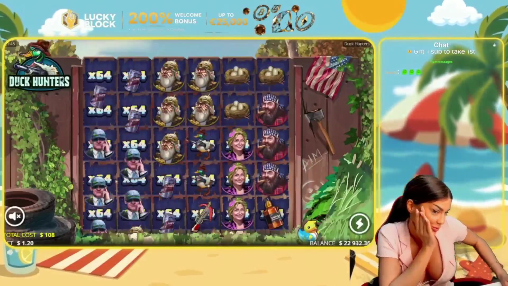 Duck Hunters: $2,780.16 win (25.74x)