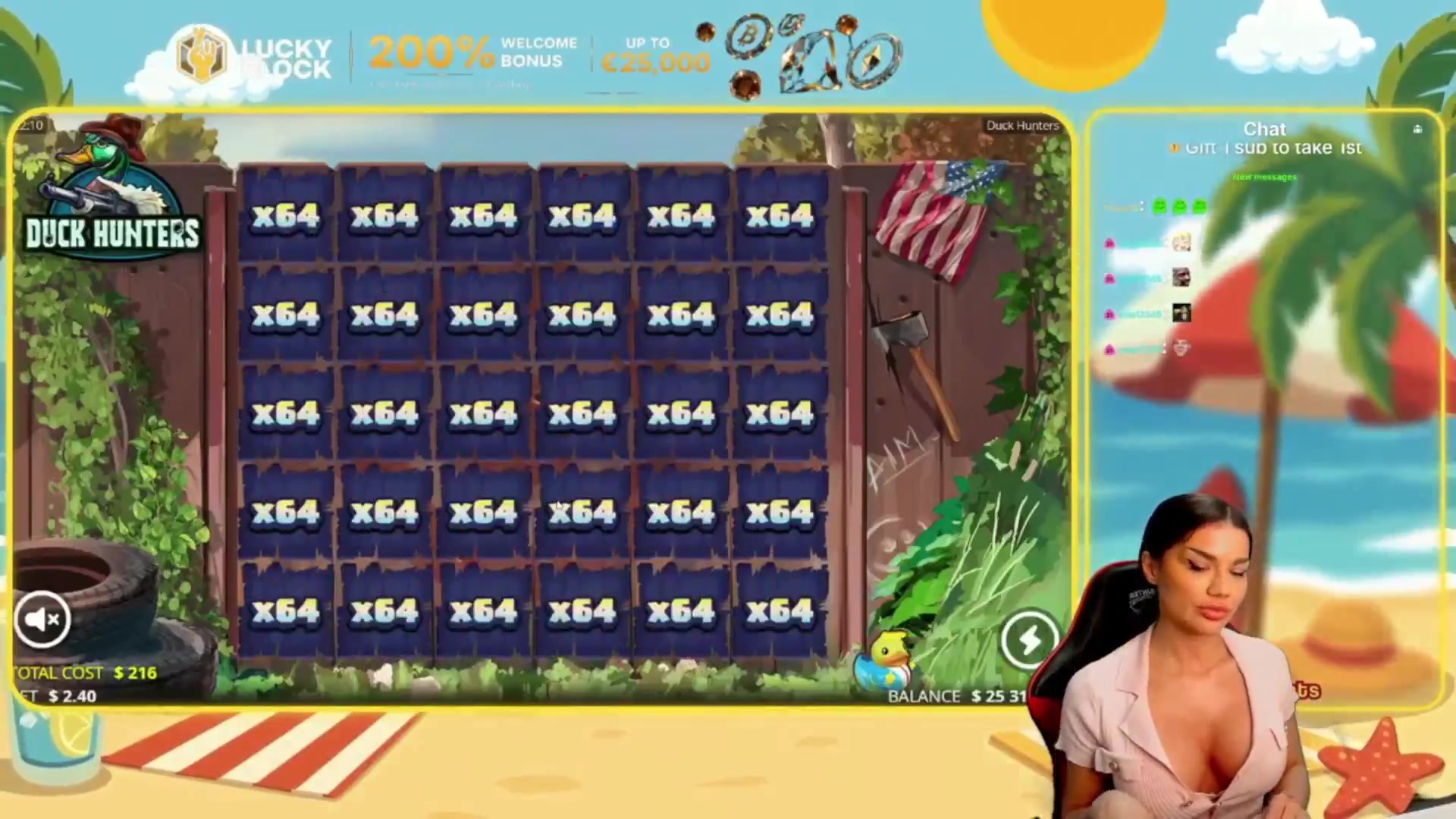 Duck Hunters: $2,833.92 win (13.12x)