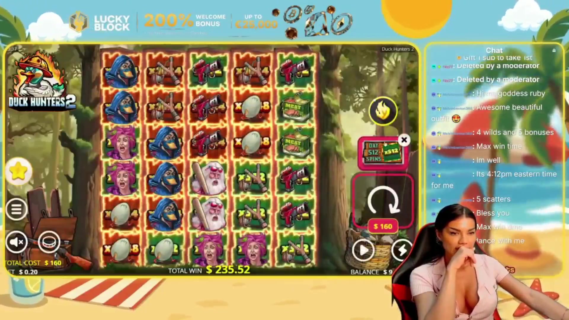 Duck Hunters 2: $1,640.00 win (22.77x)
