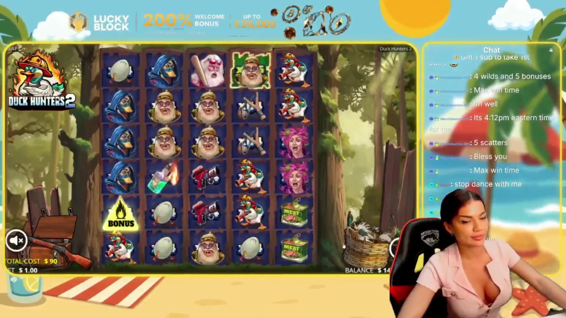 Duck Hunters 2: $1,629.20 win (18.1x)