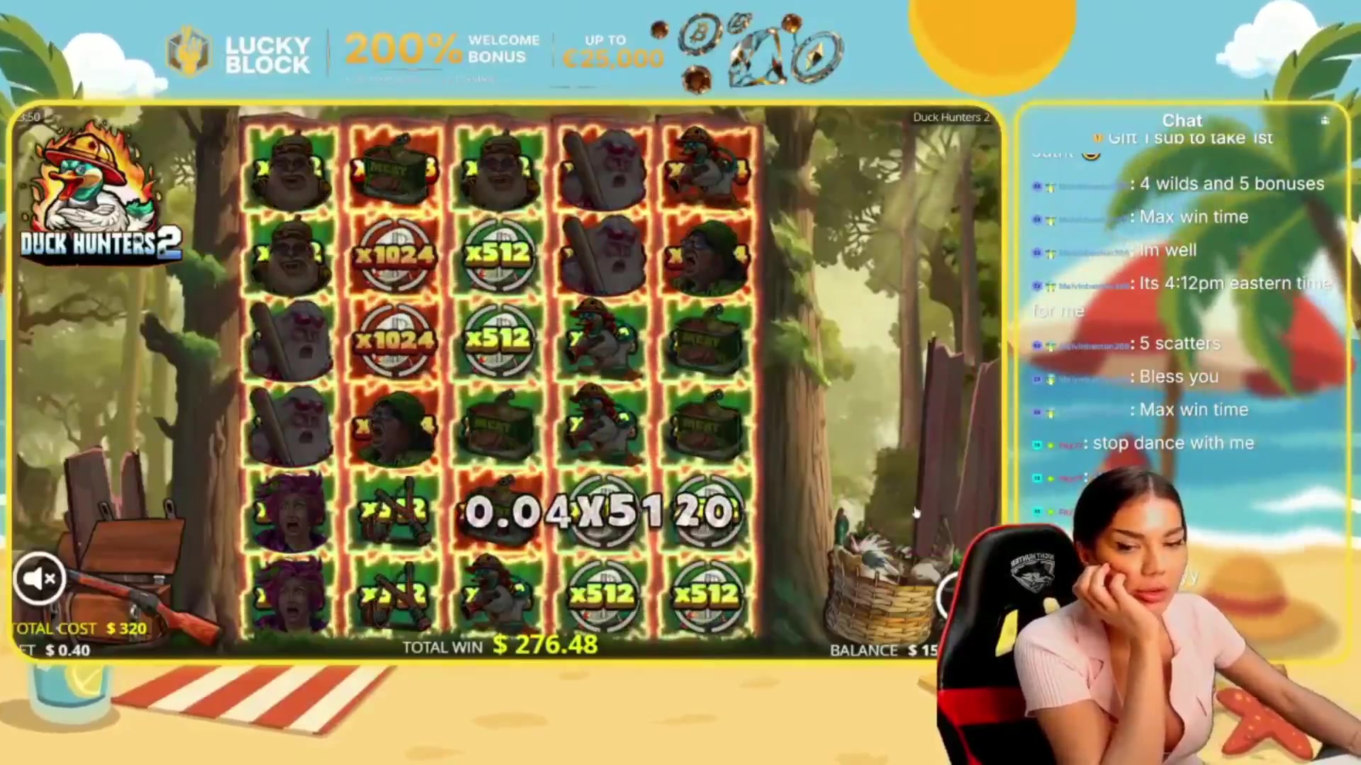 Duck Hunters 2: $3,850.24 win (12.03x)