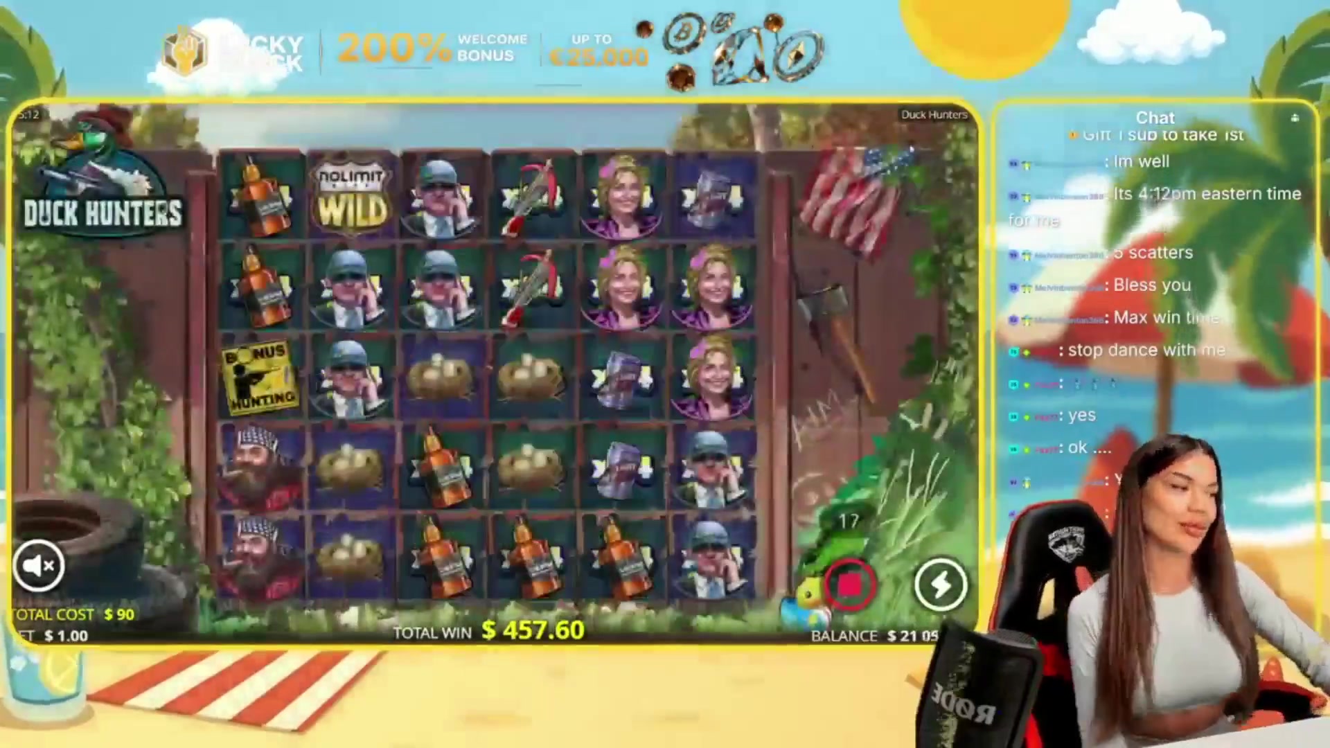 Duck Hunters: $768.00 win (8.53x)