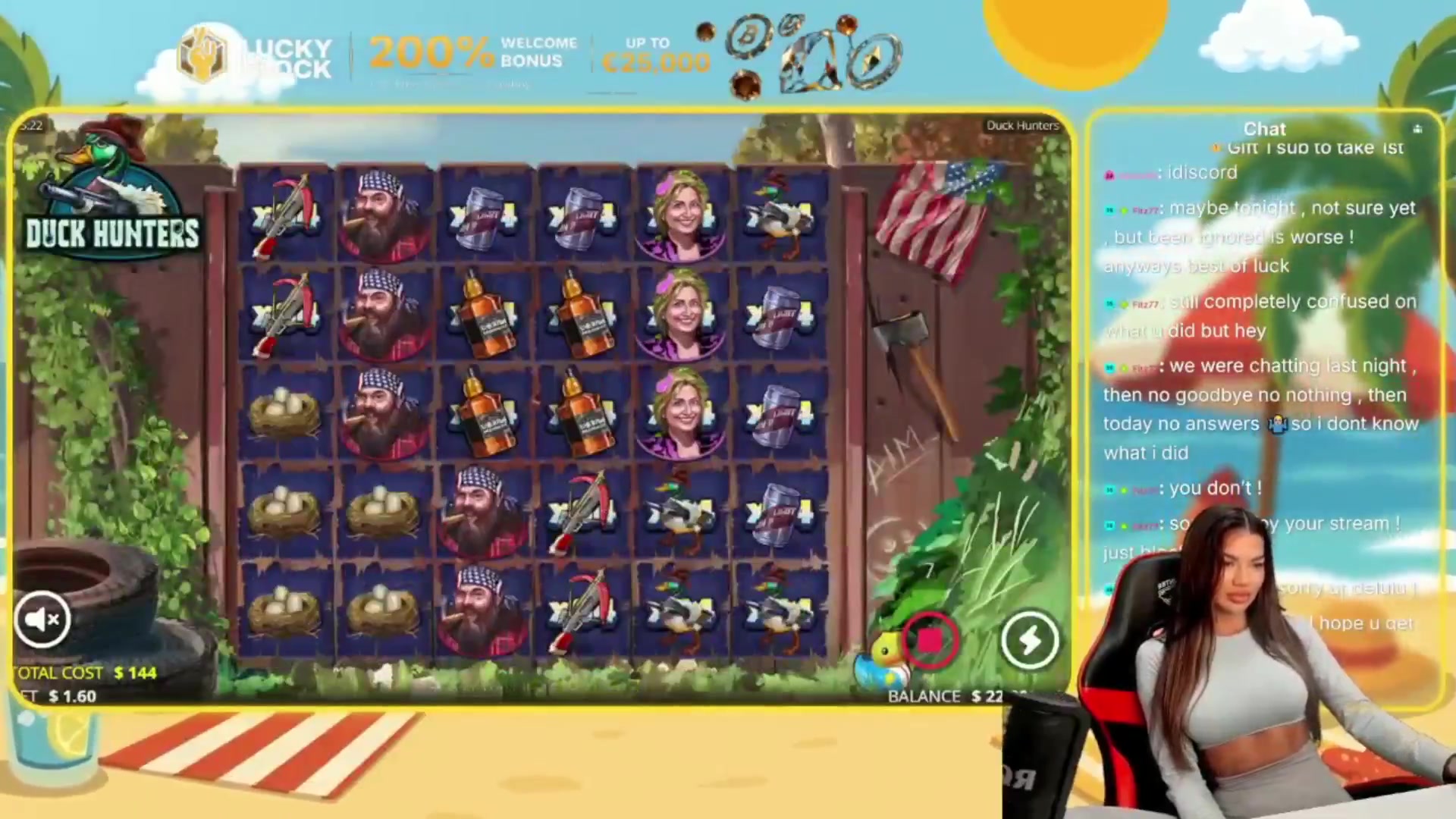 Duck Hunters: $885.76 win (6.15x)