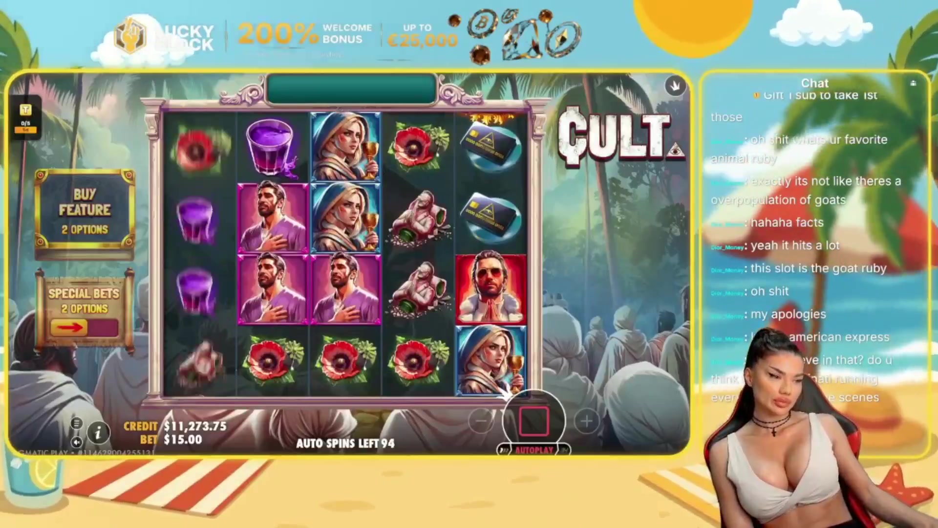 Cult: $521.40 win (34.76x)