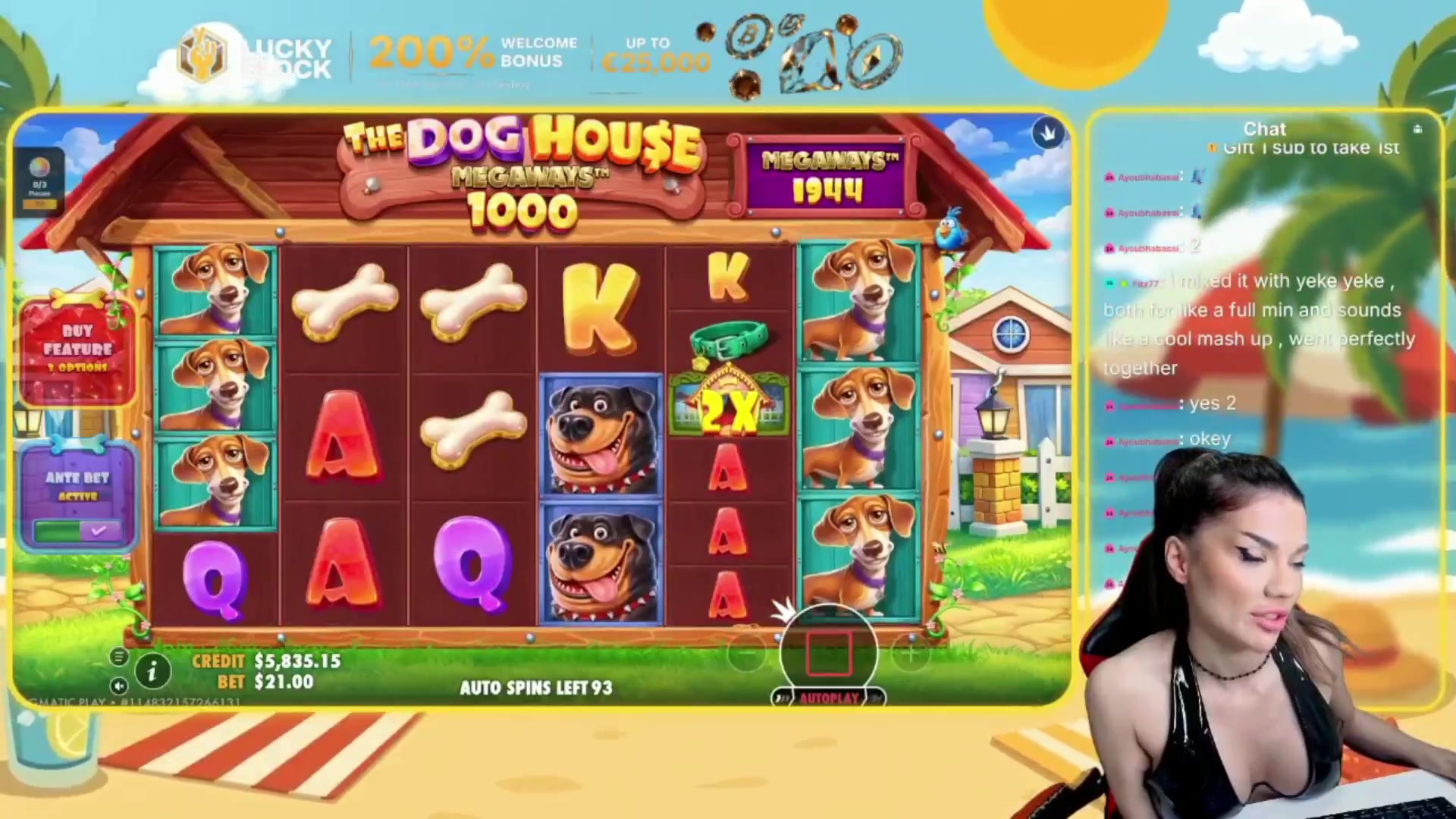The Dog House Megaways 1000: $960.40 win (45.73x)