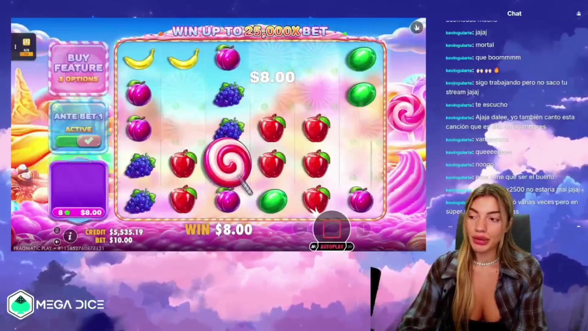 Sweet Bonanza 2500: $687.60 win (68.81x)