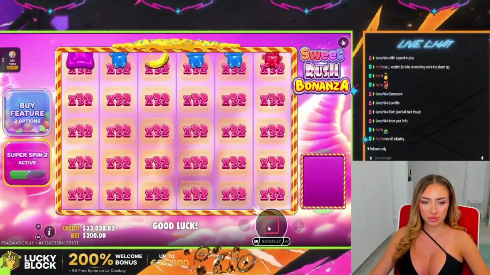 Sweet Rush Bonanza: $1,131.52 win (5.66x)