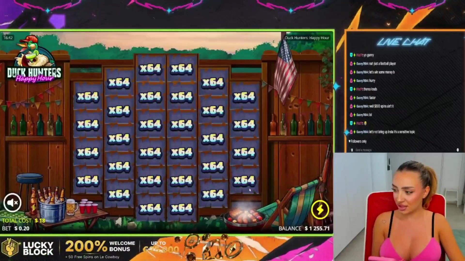Duck Hunters: Happy Hour: $1,211.52 win (67.3x)
