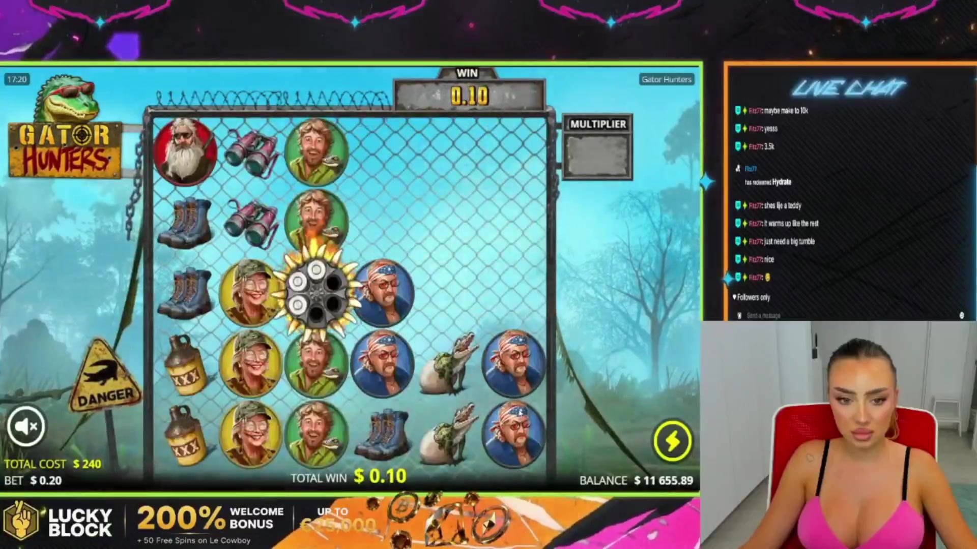 Gator Hunters: $3,640.00 win (15.17x)