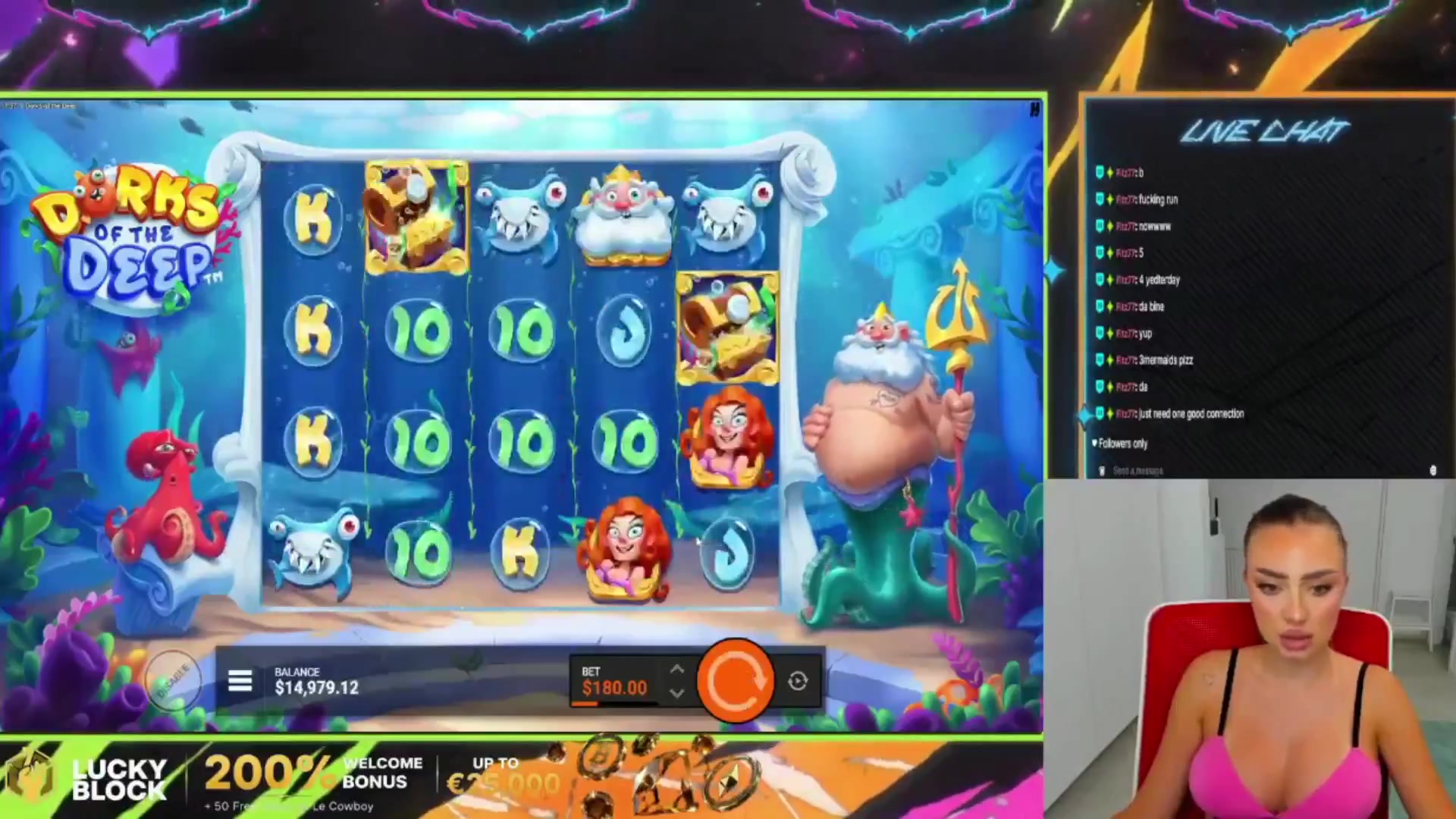 Dorks of the Deep: $1,528.80 win (8.49x)