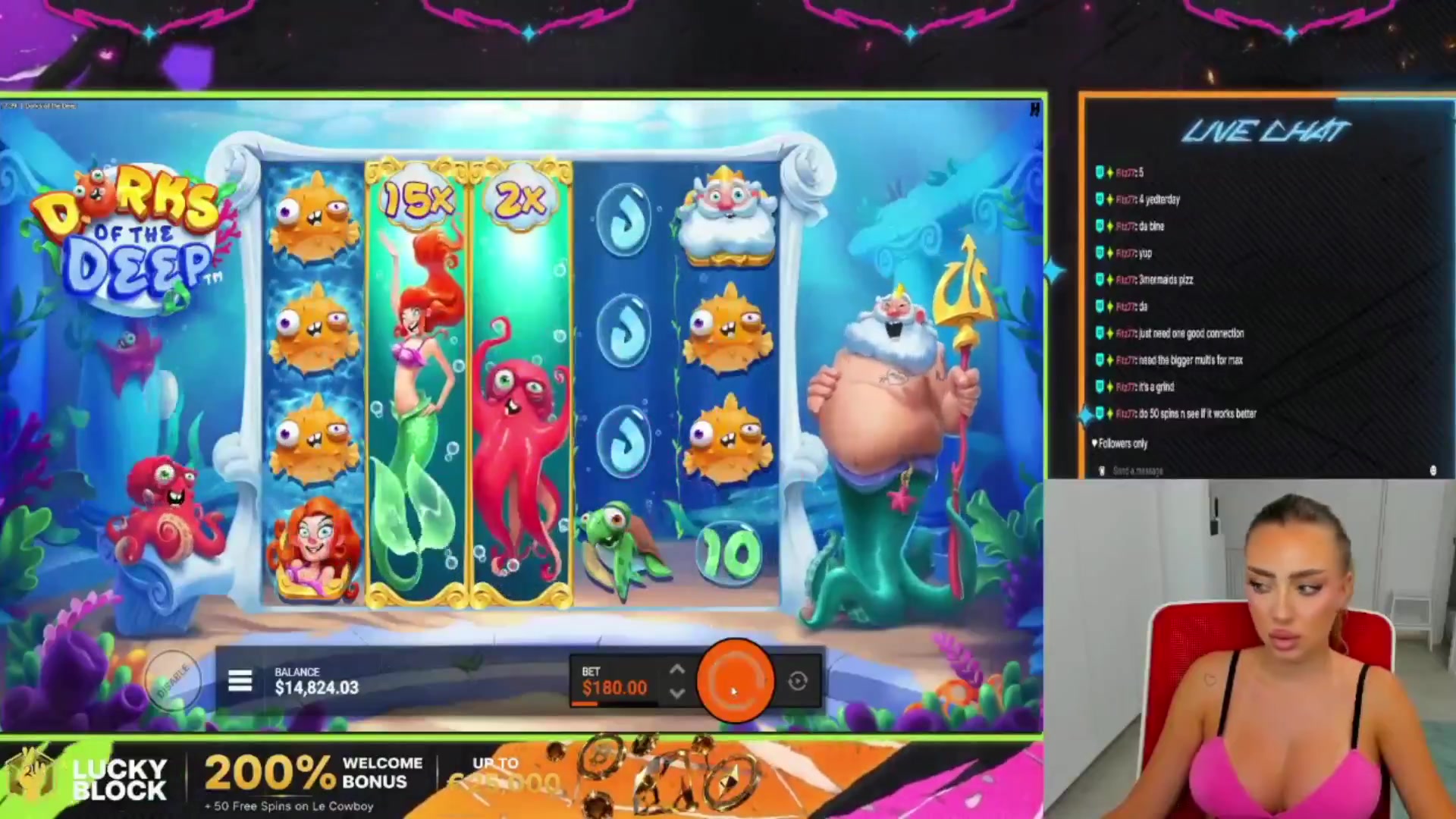 Dorks of the Deep: $1,150.80 win (6.39x)