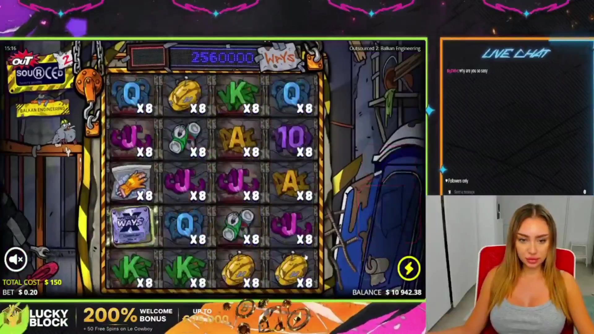 Outsourced 2 - Balkan Engineering: $942.78 win (6.29x)