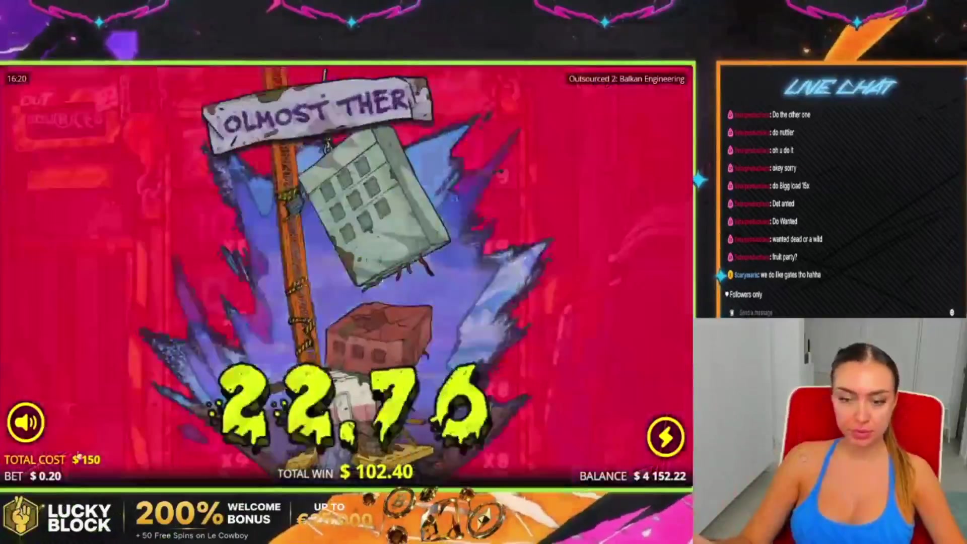 Outsourced 2 - Balkan Engineering: $988.81 win (6.59x)