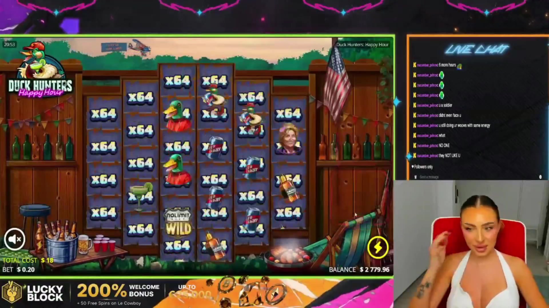 Duck Hunters: Happy Hour: $636.80 win (35.38x)
