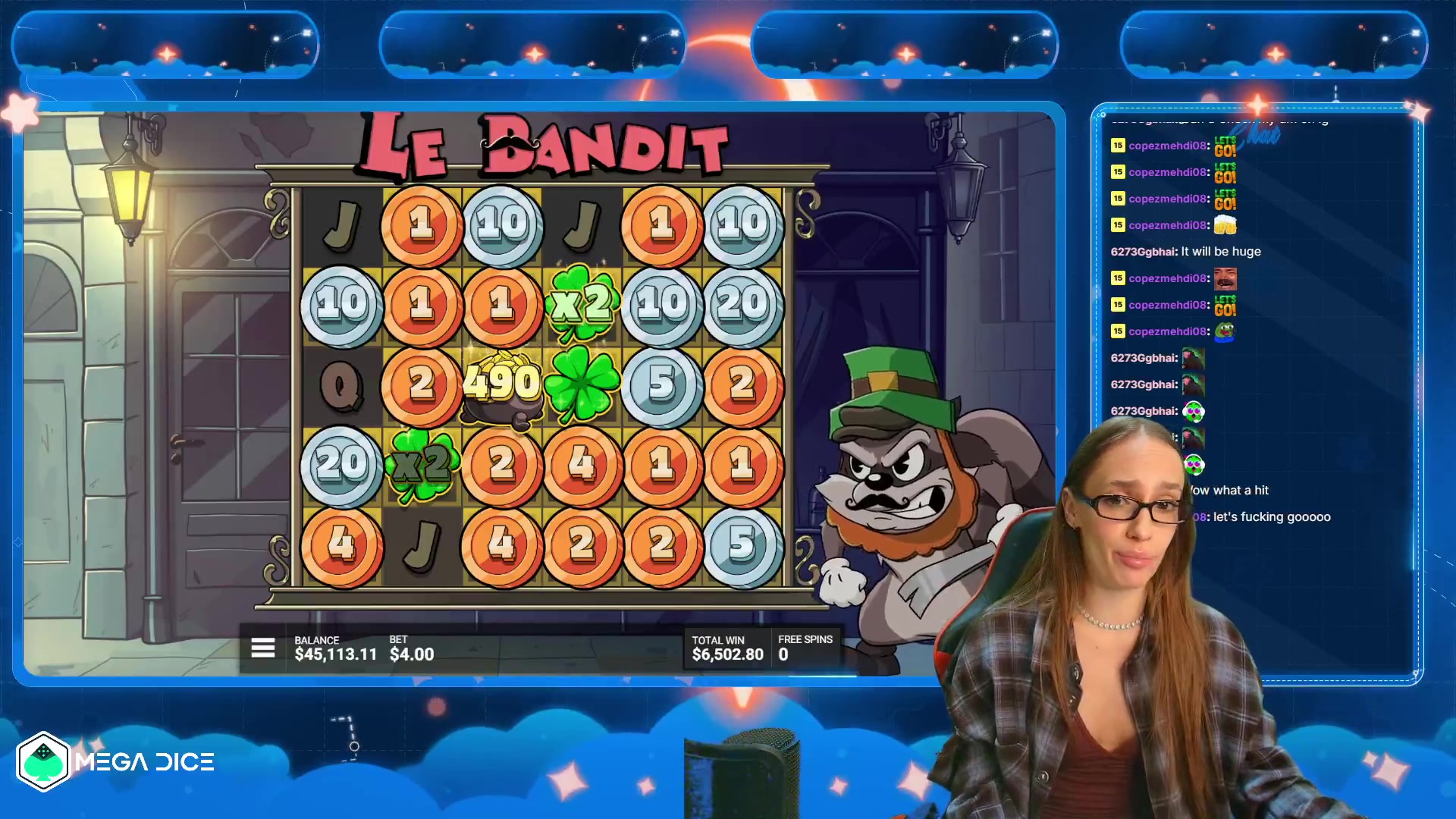 Le Bandit: $19,158.80 win (19.15x)