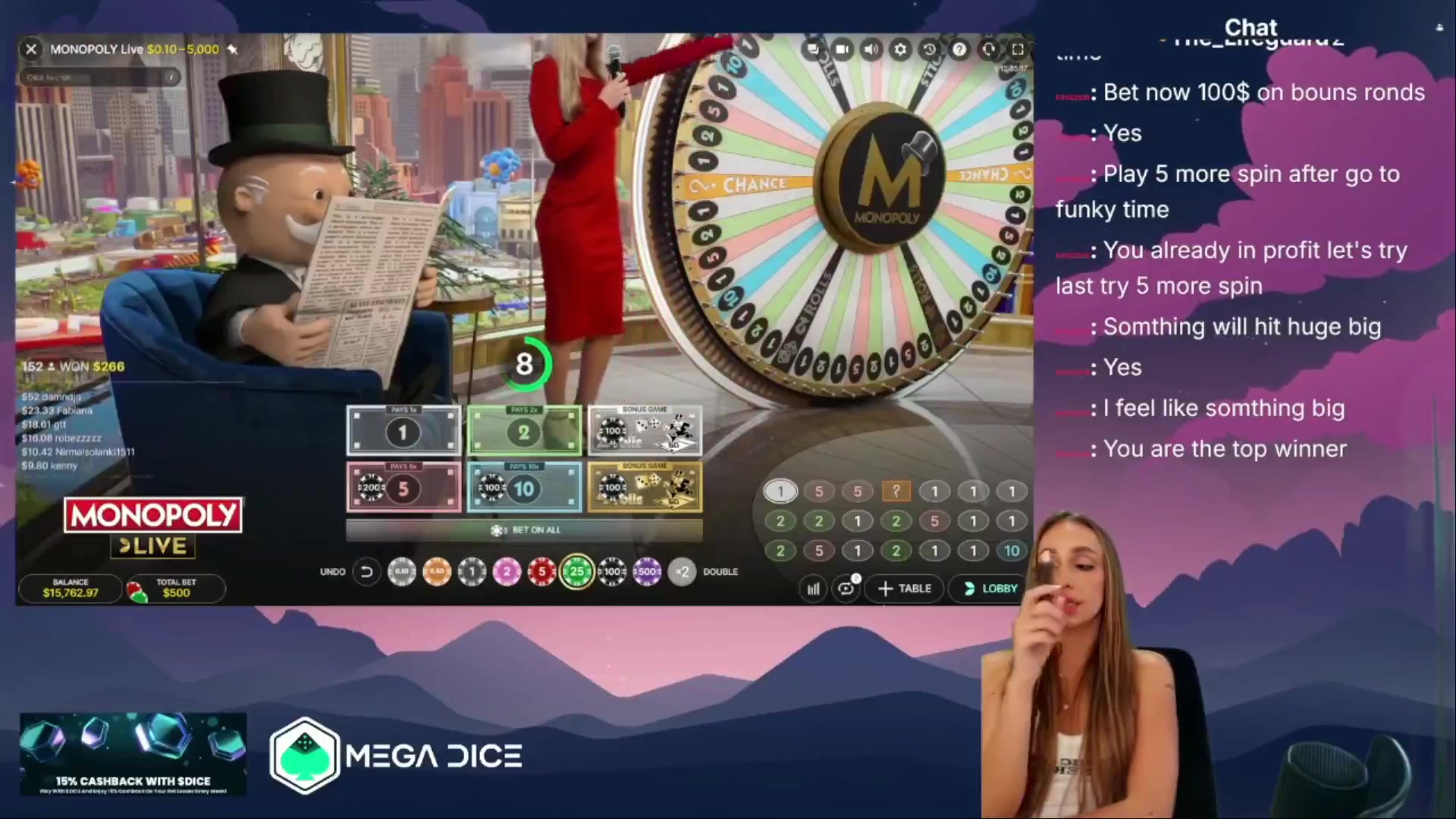 MONOPOLY Live: $8,200.00 win (16.41x)