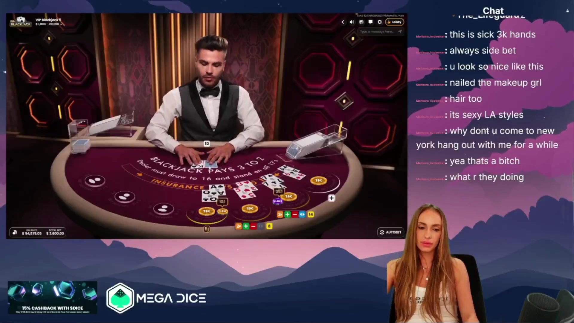 VIP Blackjack 5: $10,200.00 win (10.2x)