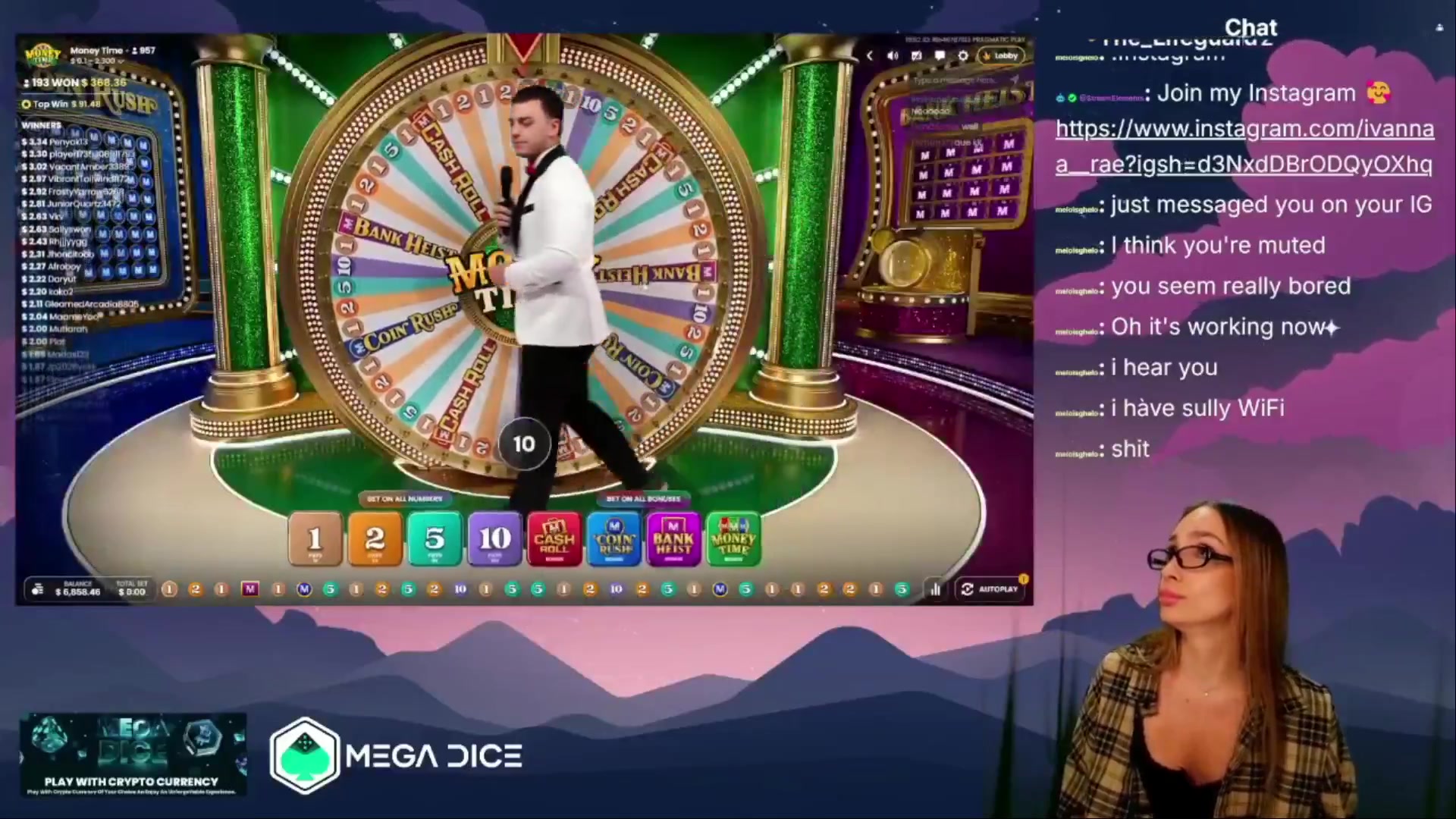 Money Time: $5,050.00 win (14.43x)