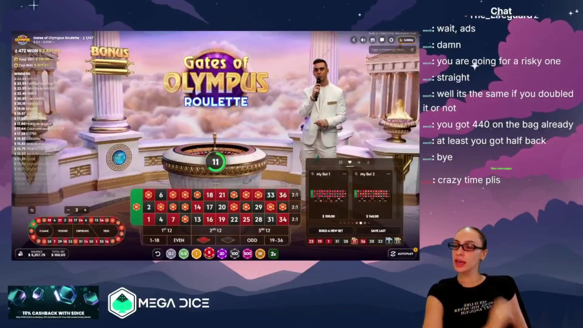 Gates of Olympus Roulette: $1,500.00 win (9.38x)