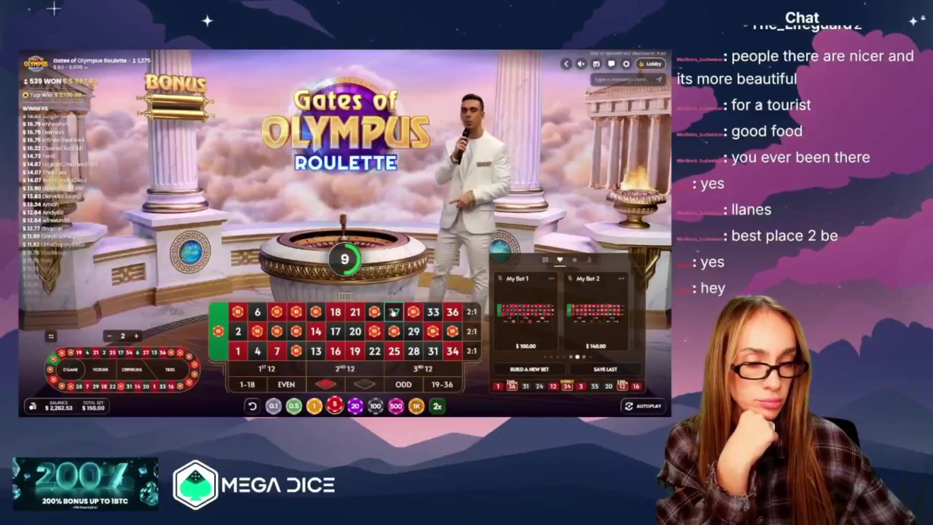 Gates of Olympus Roulette: $1,035.50 win (6.47x)