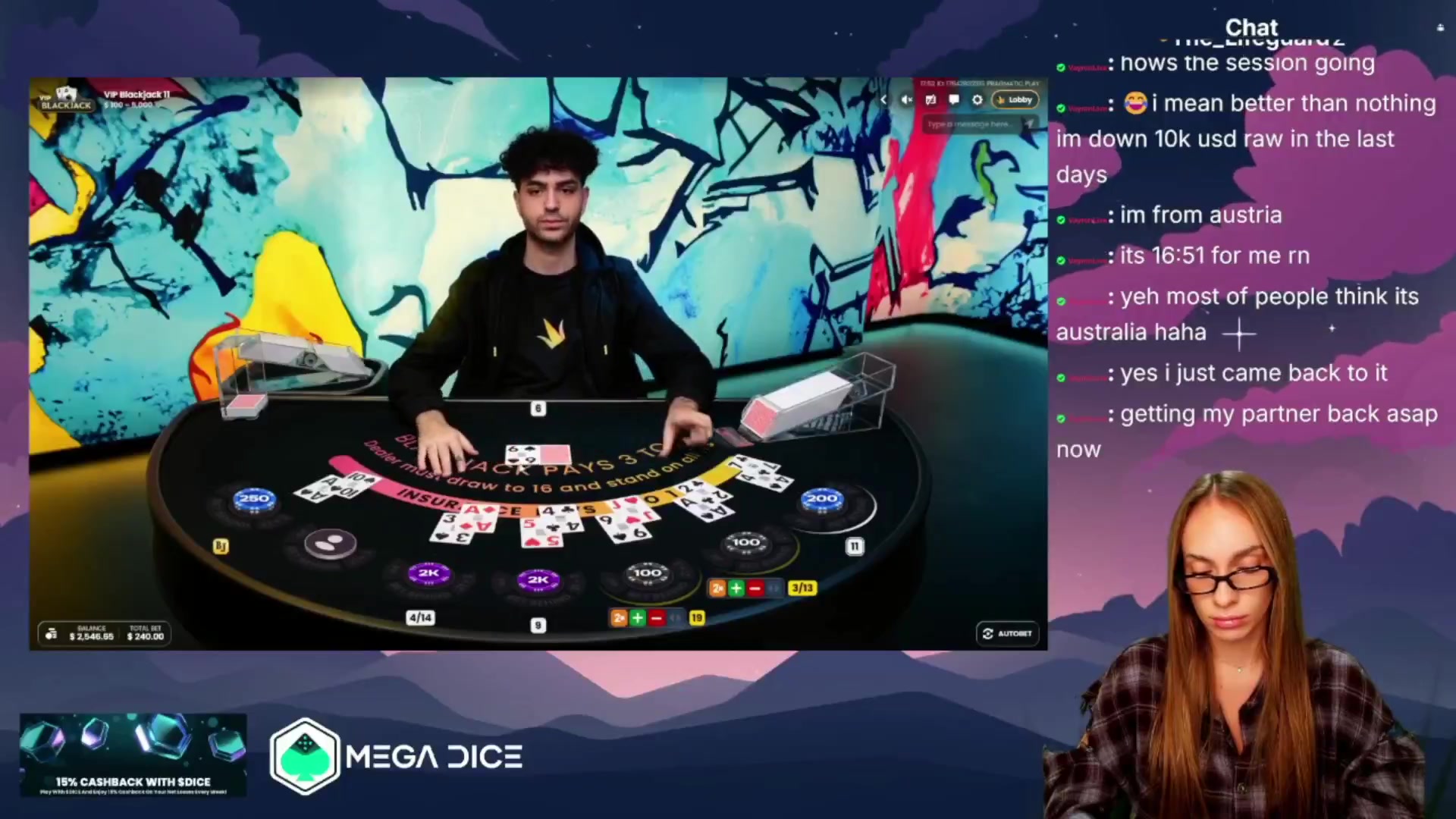 VIP Blackjack 11: $600.00 win (6x)