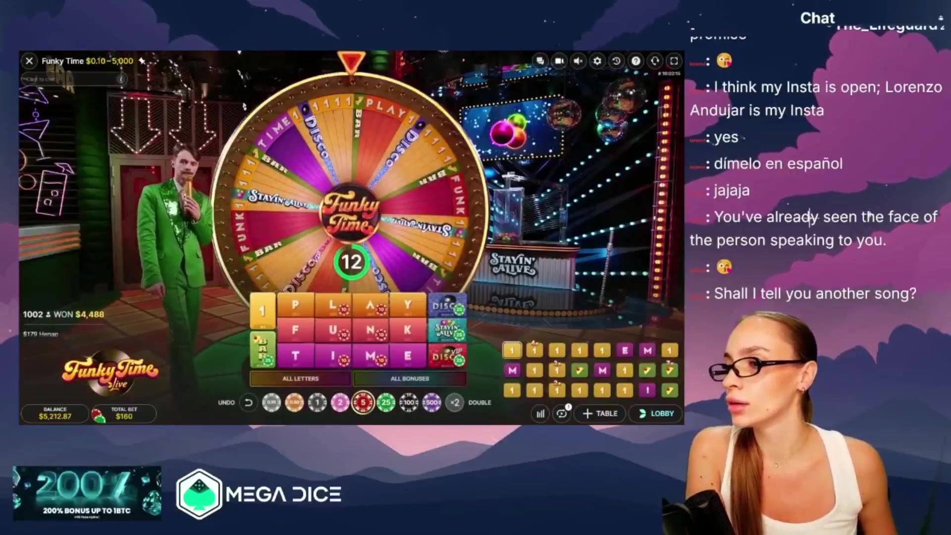 Funky Time: $1,275.00 win (7.97x)