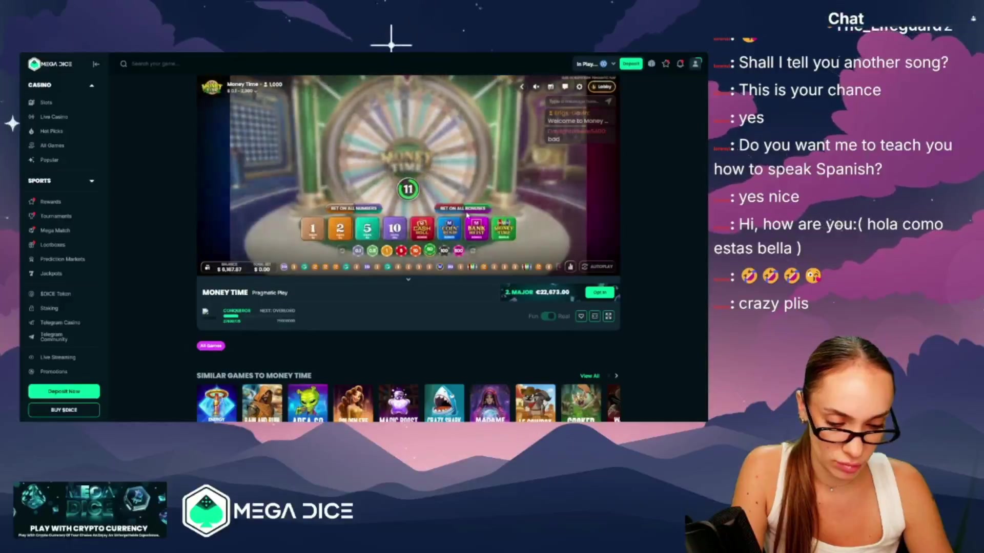 Money Time: $800.00 win (16x)