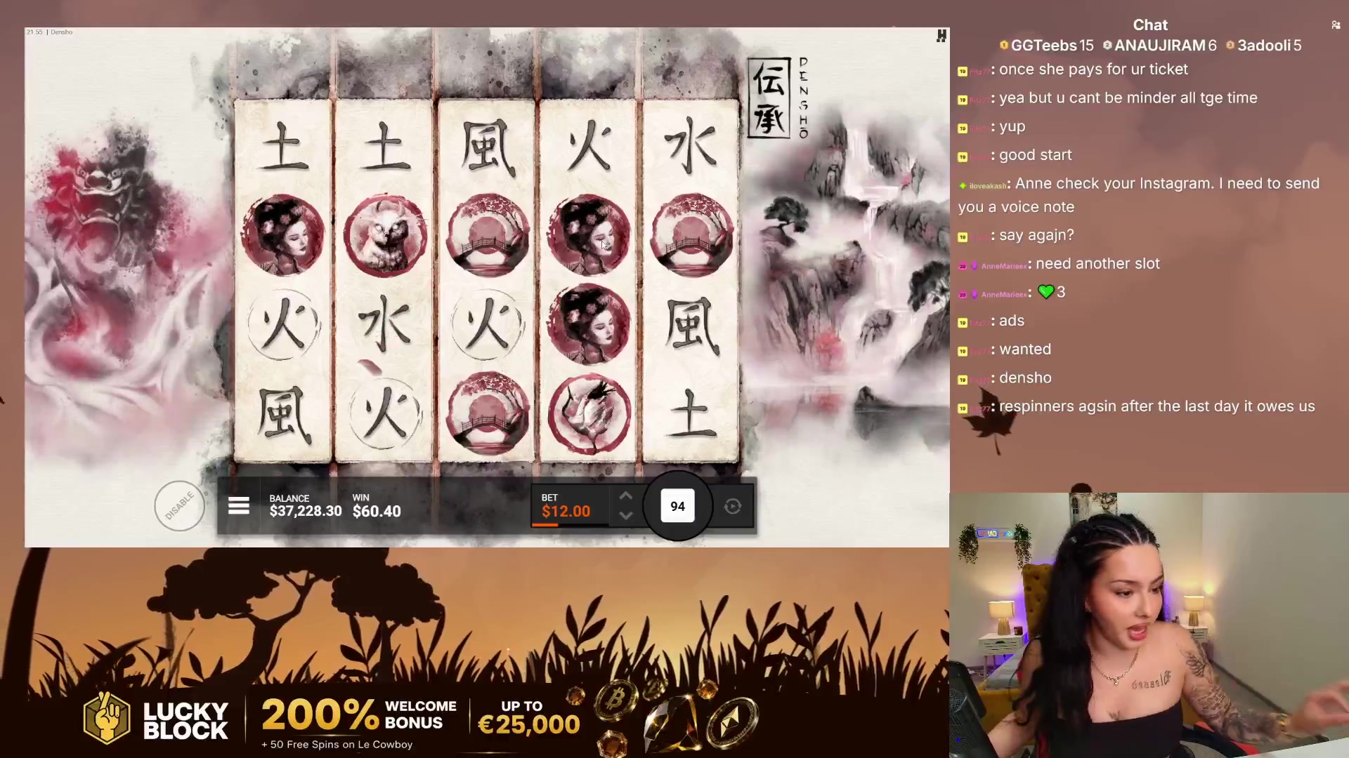 Densho: $5,550.00 win (11.1x)