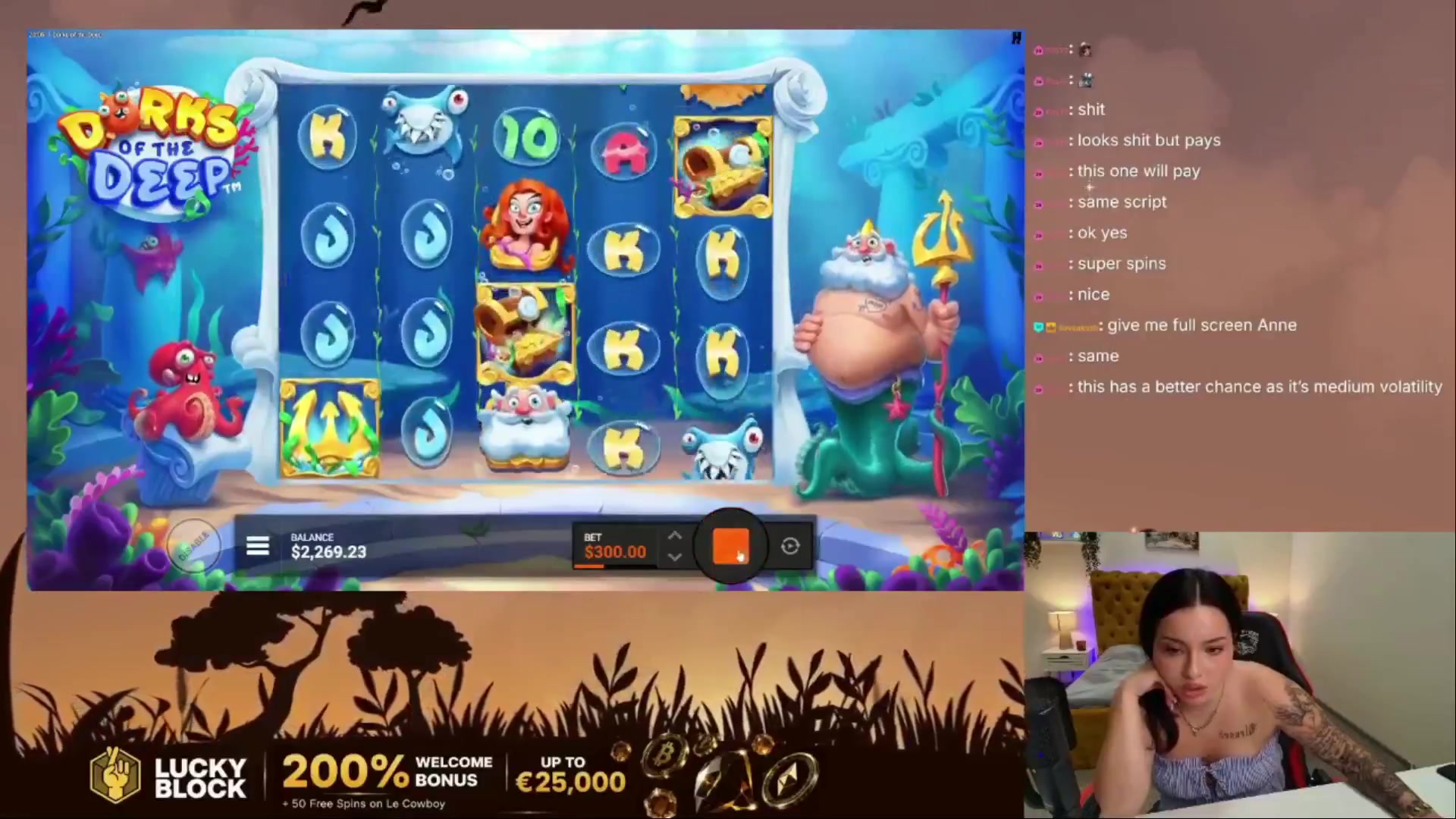 Dorks of the Deep: $7,175.00 win (23.92x)