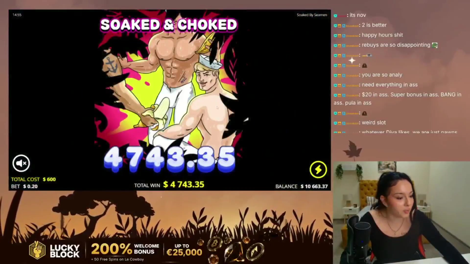 Soaked by Seamen: $6,000.00 win (10x)